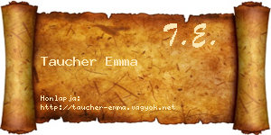 Taucher Emma névjegykártya