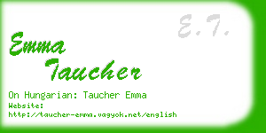 emma taucher business card